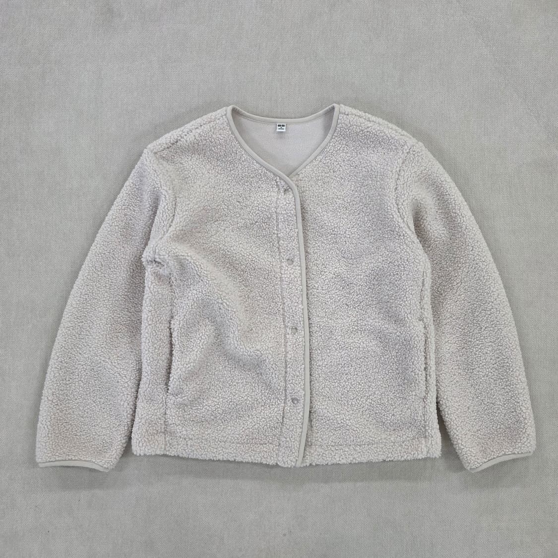 M 유니클로 보아 후리스 릴렉스 가디건 0225J 상품이미지1