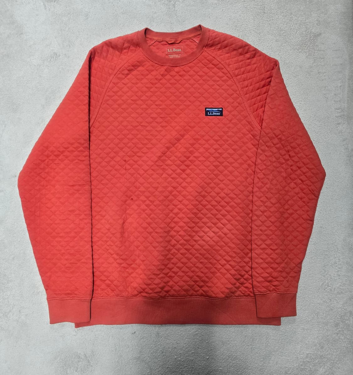 L.L.Bean 엘엘빈 퀄팅패턴 맨투맨 오렌지   상품이미지1