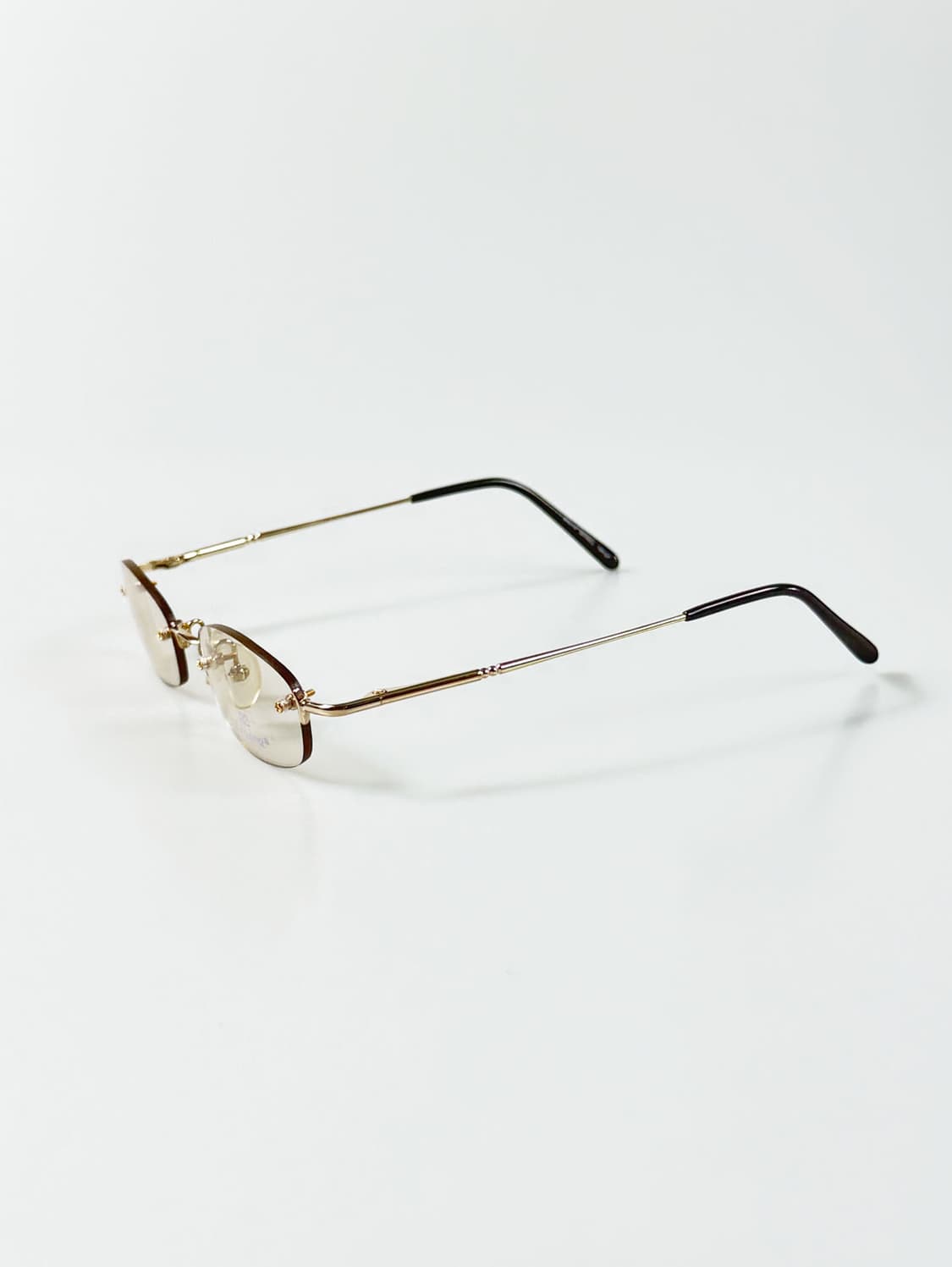 90s JENOVA 무테 스퀘어 틴트 빈티지 데드스탁 안경 상품이미지3