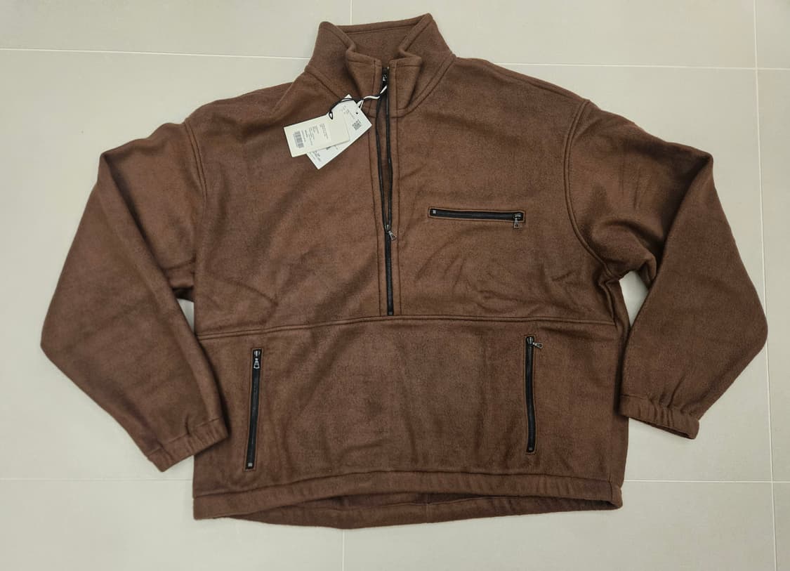 (4)오라리 25aw 실크 플리스 브라운 상품이미지1