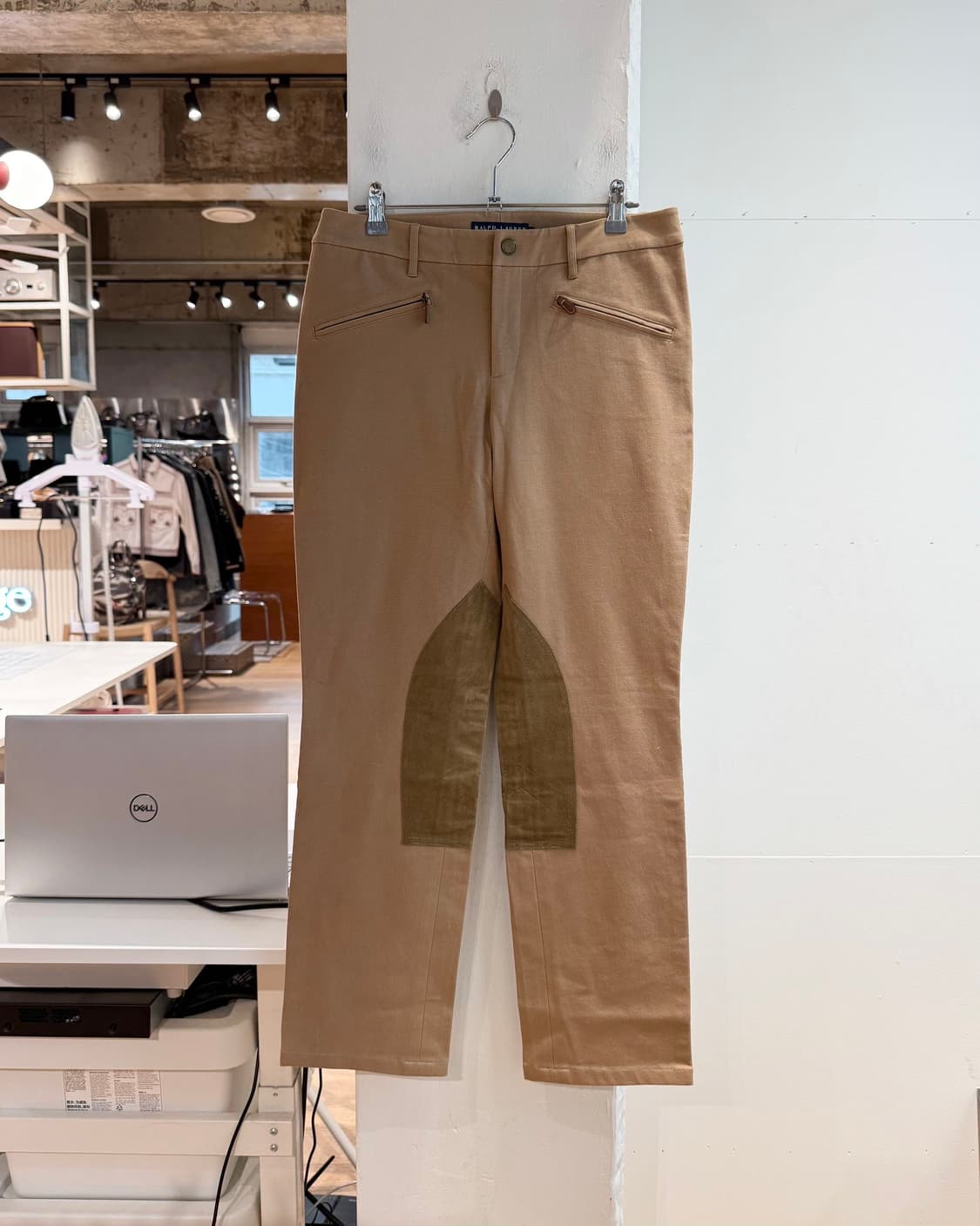 폴로 랄프로렌 브라운 스웨이드 패치 팬츠  상품이미지2