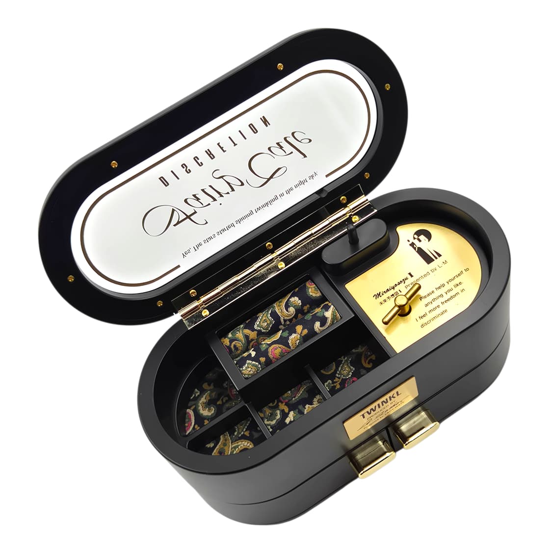 90s 트윙클 페이즐리 오르골 주얼리 보석함 상품이미지5