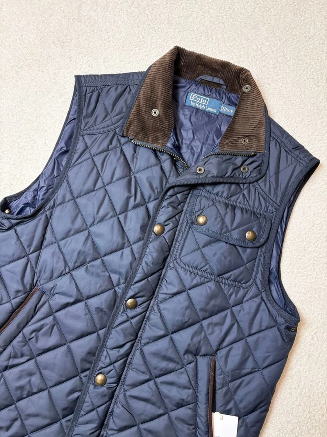 폴로 랄프로렌 00's 클래식 카라 골덴 퀼팅 베스트 PN6597 상품이미지2
