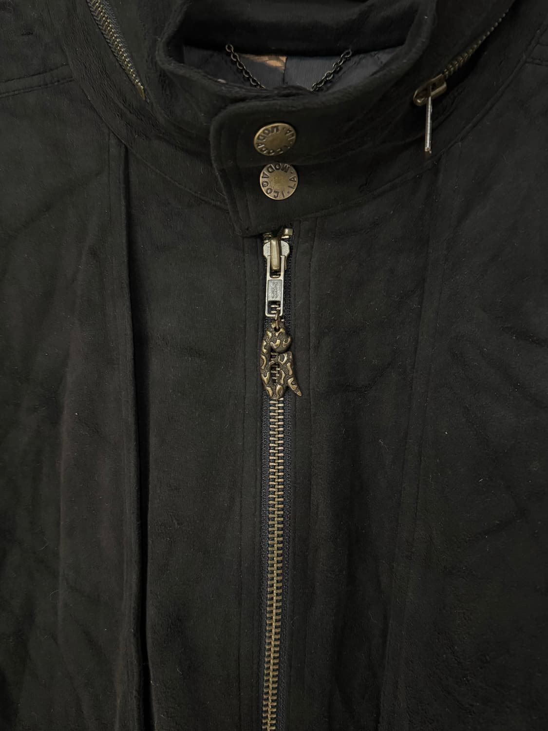 La Mode Goji 디테일 벨벳 봄버자켓 상품이미지5