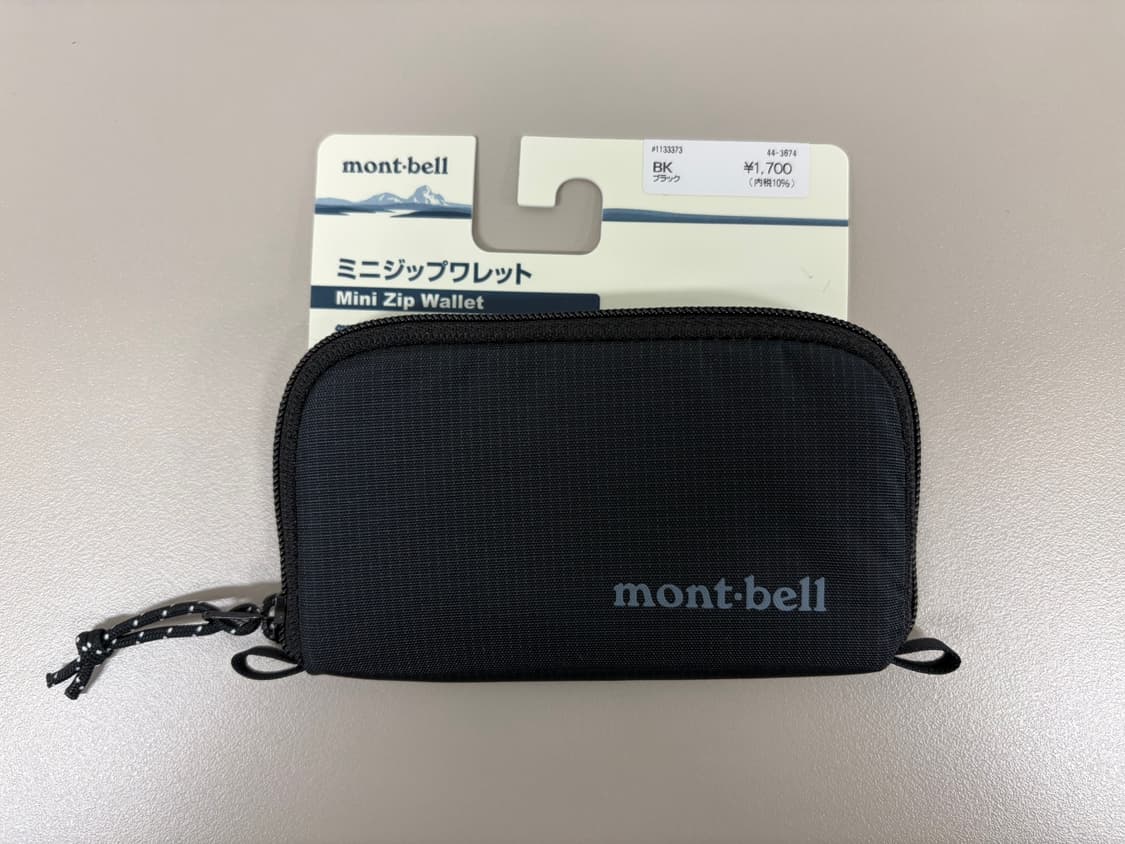 [무료배송]몽벨 미니 지퍼 지갑 블랙 월렛 상품이미지1