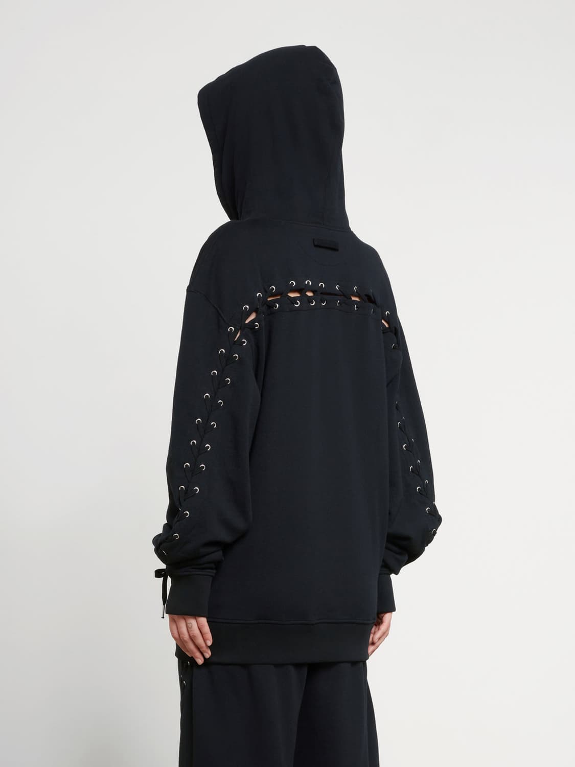 [L,XL]장폴고티에 레이스업 후드티/블랙 상품이미지1