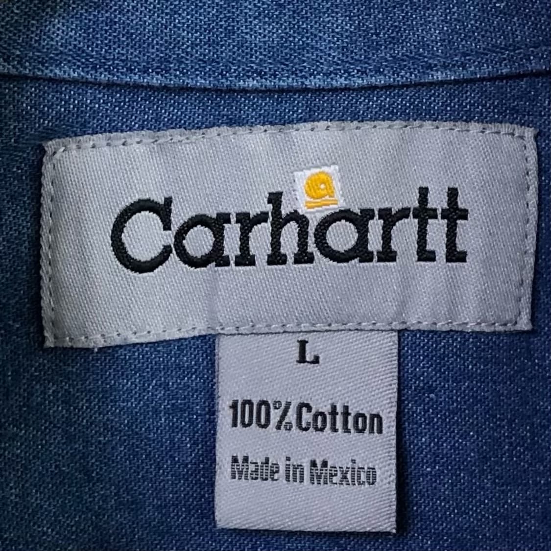 XL 칼하트 데님 셔츠 상품이미지3