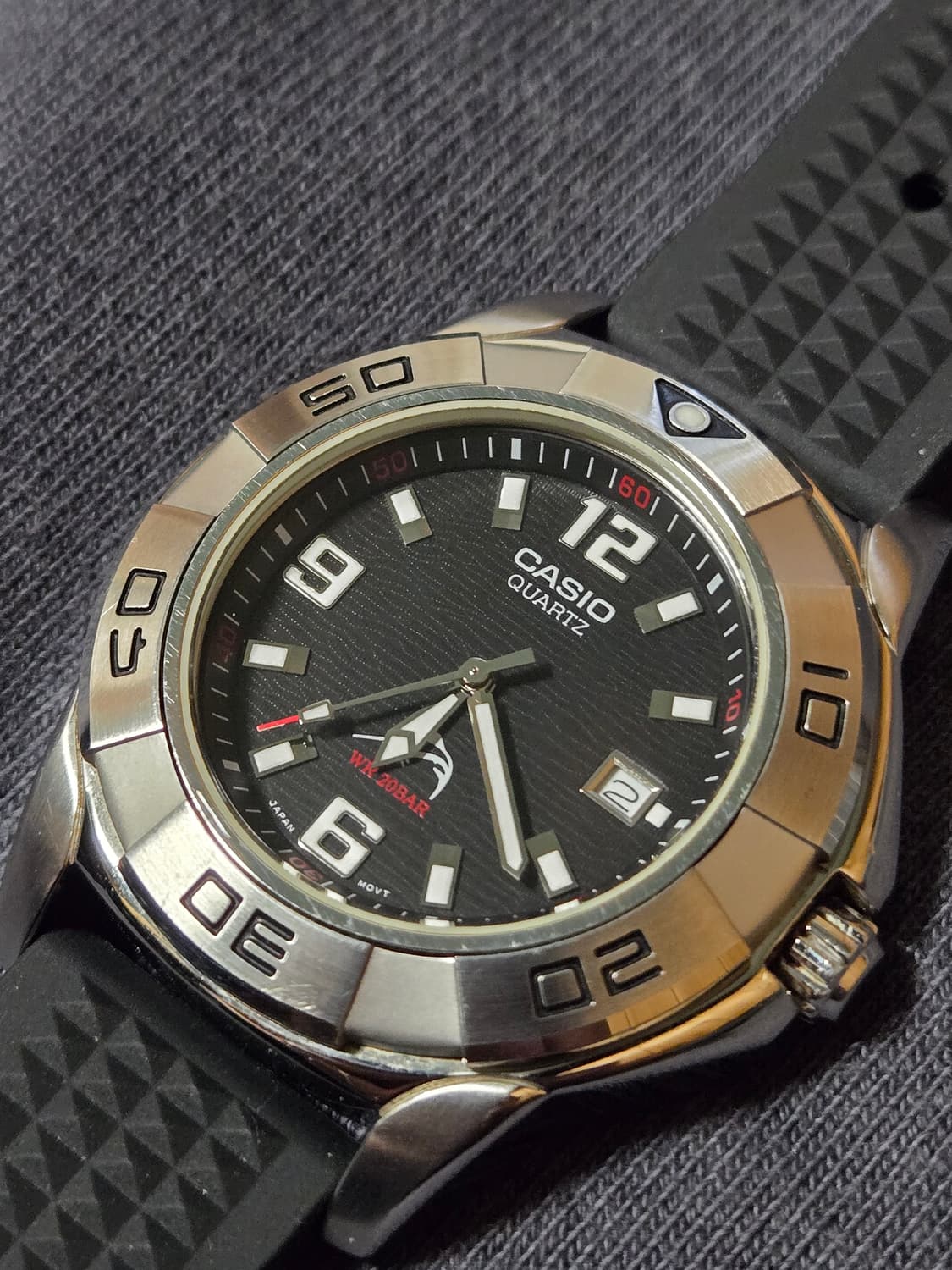 빈티지 카시오 은새치 MDV-100D 밀리터리/세이코/시티즌/해밀턴 상품이미지2