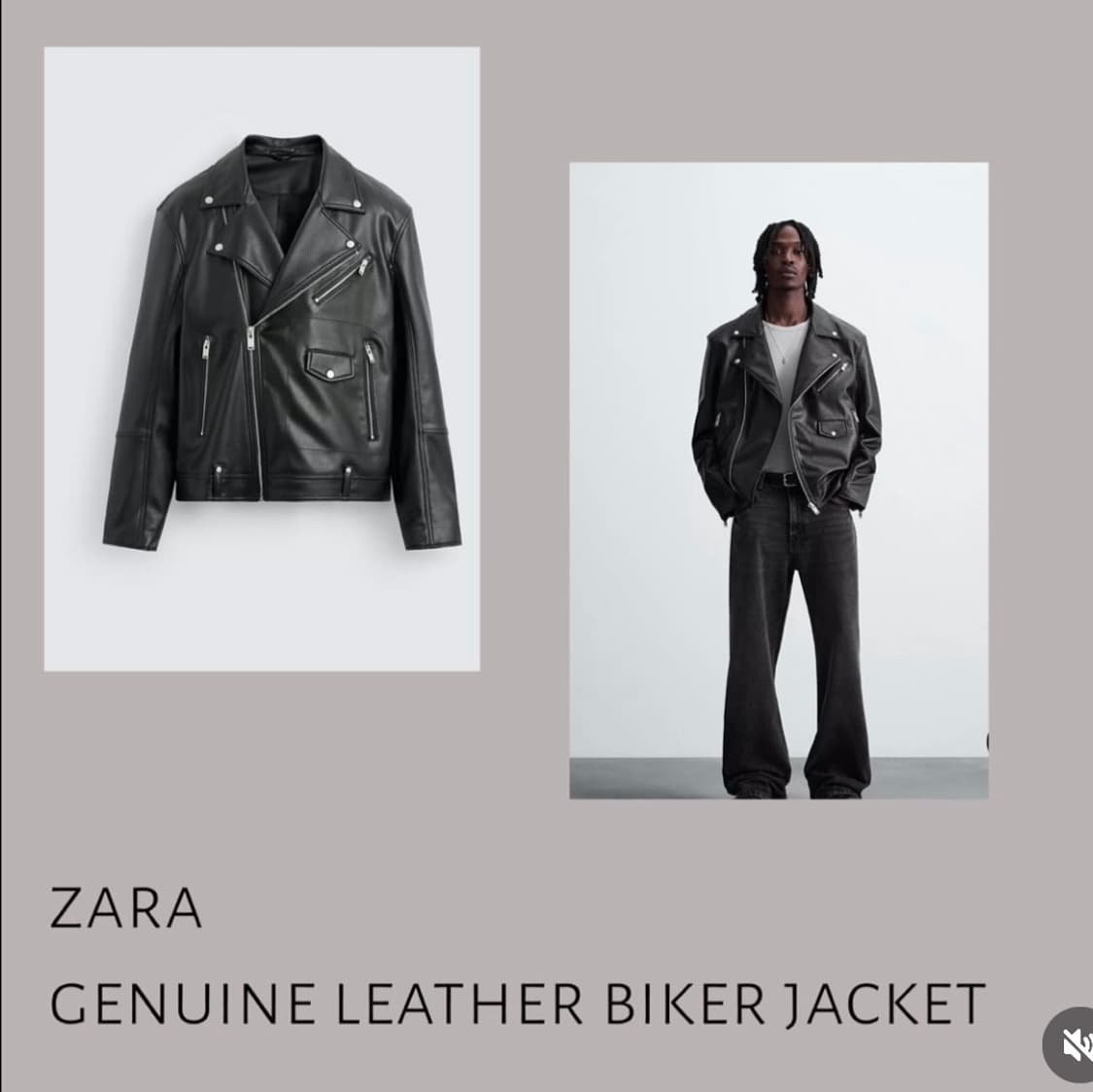 자라 제뉴인 레더 자켓 상품이미지1
