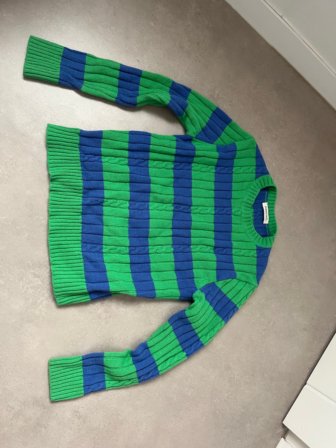 포니테일 밤부 스웨터 호크니 그린 상품이미지4