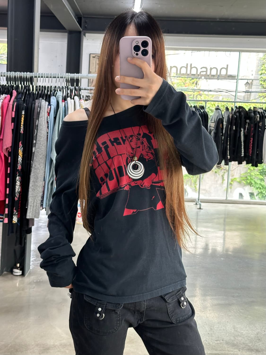 히스테릭글래머 히스걸 빅로고 롱슬리브 상품이미지1