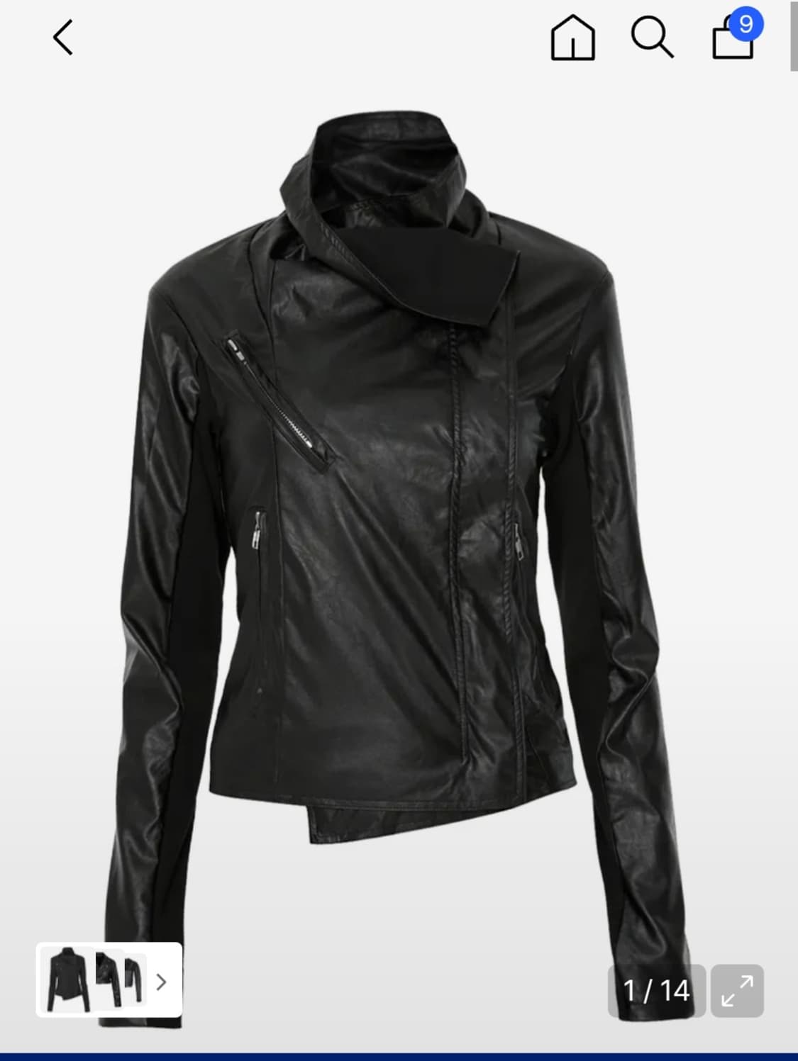 플레어업 레더 자켓 사이즈 1 상품이미지1