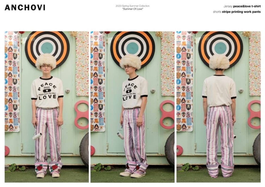 앤초비 anchovi 피스 러브 링거티 링거 티셔츠 컬트히어로 상품이미지4