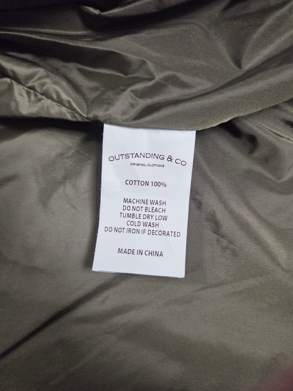 아웃스탠딩 카키색 코듀로이 자켓 2사이즈 상품이미지3