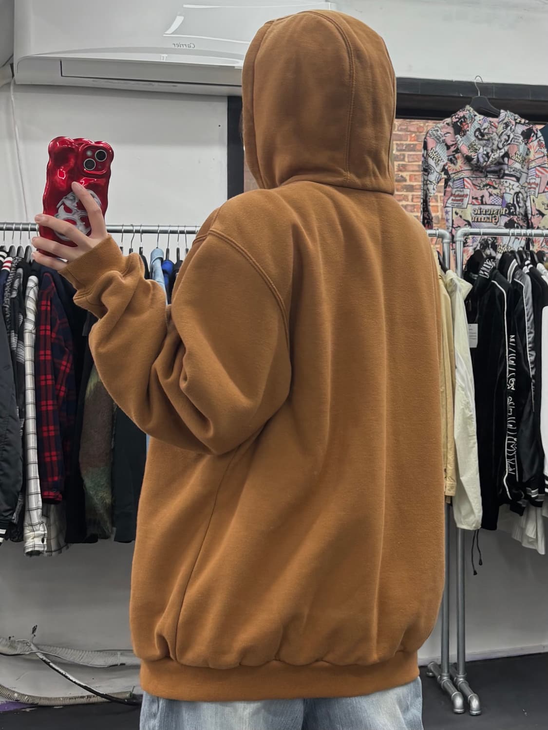 칼하트 써멀 브라운 후드집업 상품이미지5