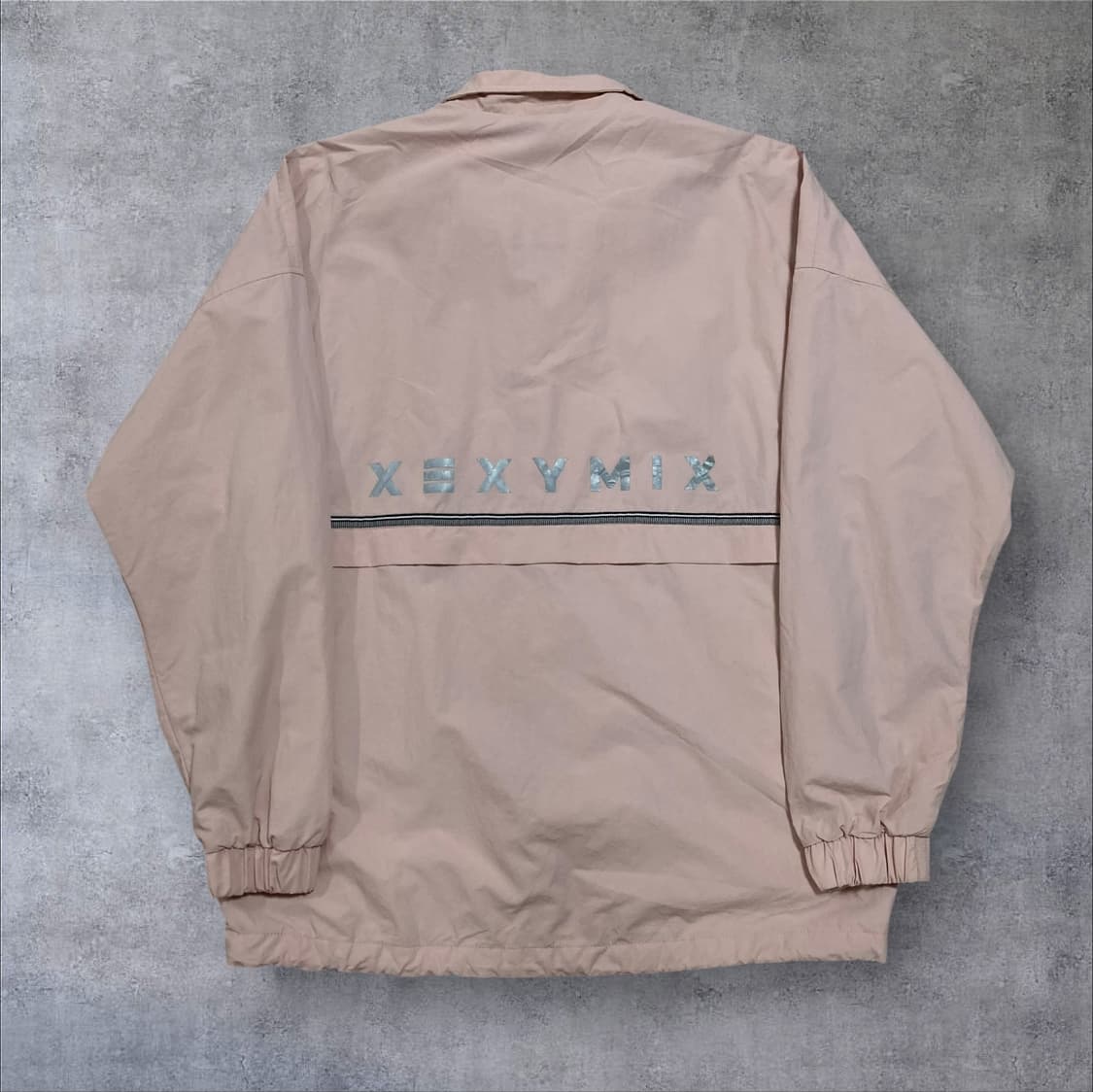 젝시믹스 스몰 로고 스펠아웃 핑크 바람막이 상품이미지1