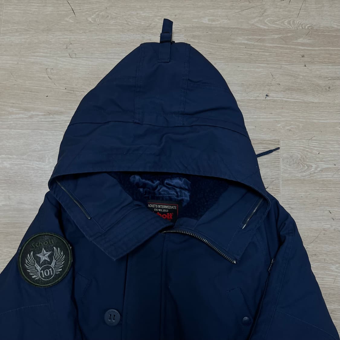 쇼트 USA 밀리터리 N3B 개파카 야상점퍼 [네이비] S/90 상품이미지2