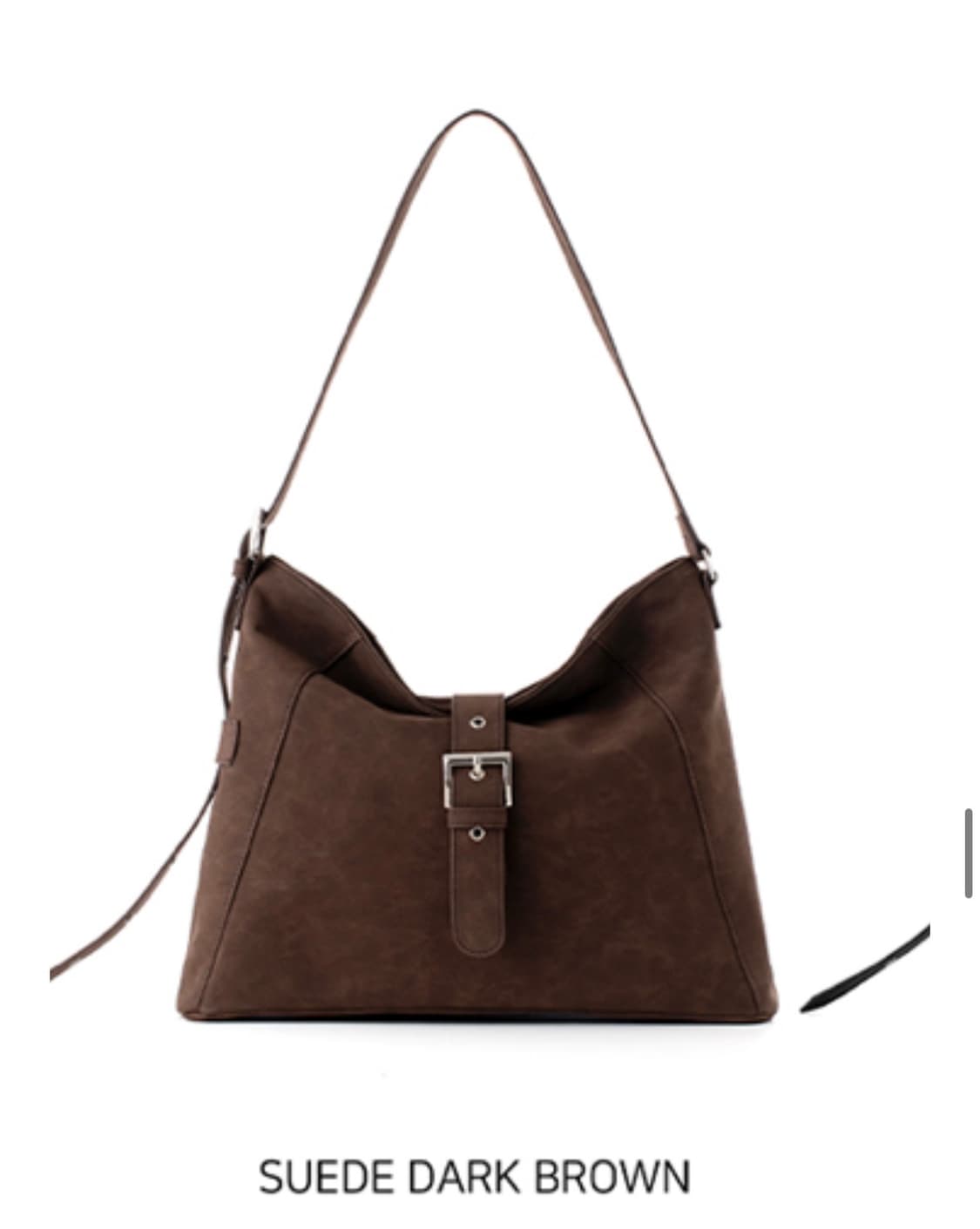 스퀘어라인 차밍 charming 숄더백 스웨이드 브라운 상품이미지1