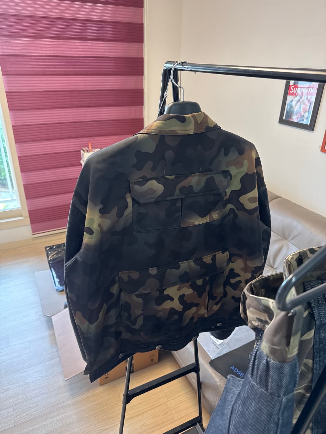 앤더슨벨 초회판 카모플라쥬 집업 데님 자켓 XL 상품이미지9