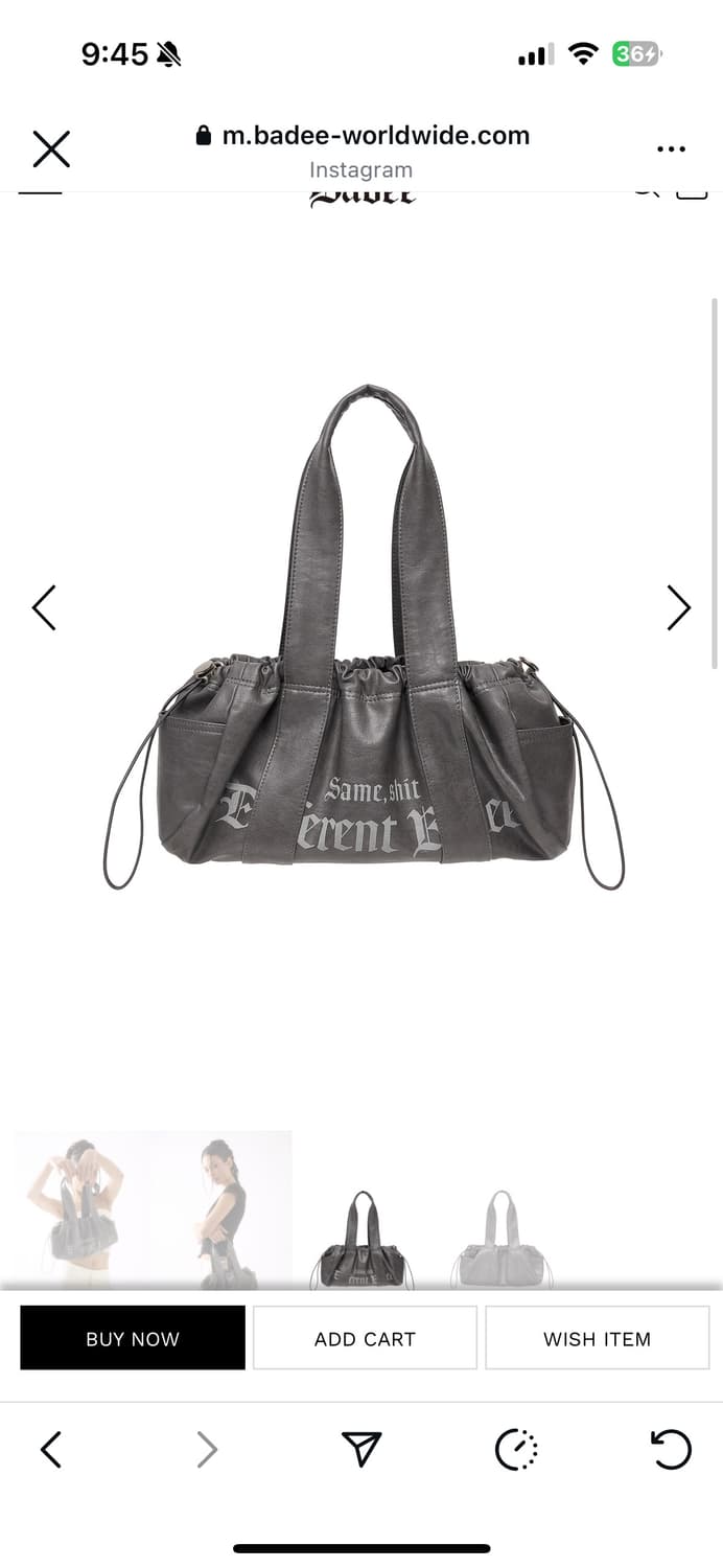 배디 더플백 차콜 상품이미지1