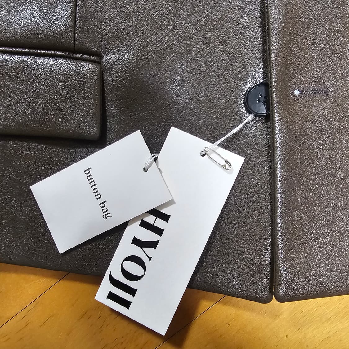 효지/25FW 노카라 크롭 레더자켓/M 상품이미지4