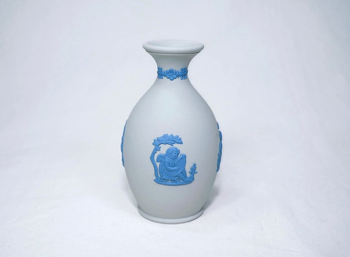 [영국엔틱] 웨지우드 제스퍼웨어 오목 베이스 화병_ 화이트 상품이미지4