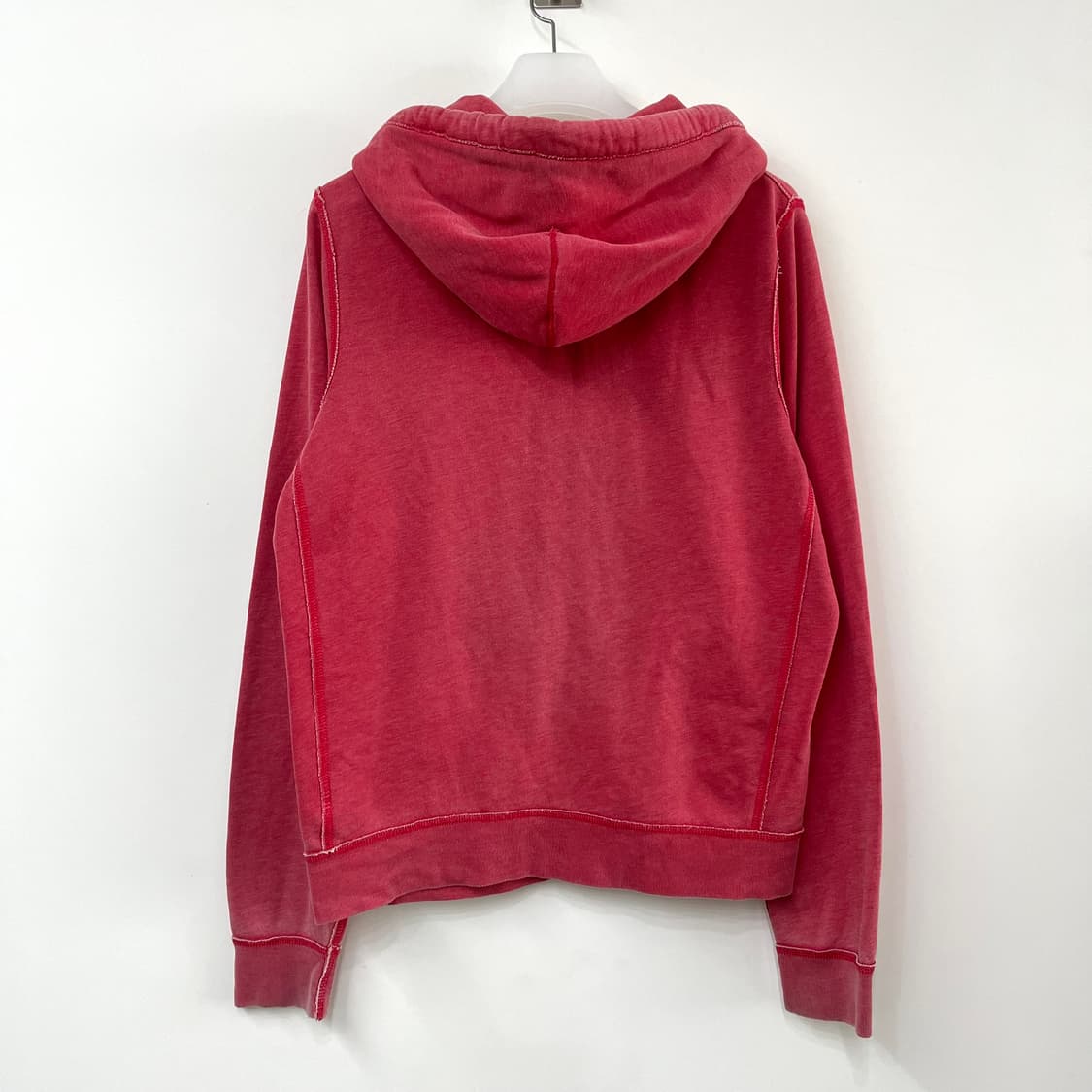 아베크롬비 자수로고 피그먼트 핑크 후드집업 상품이미지3