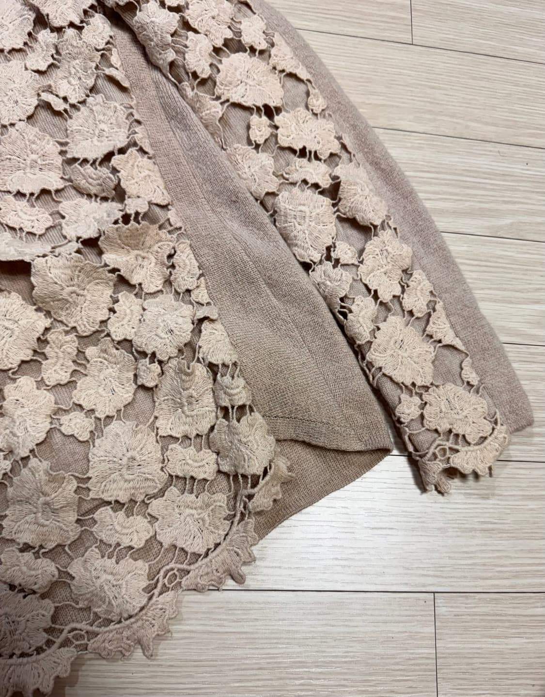 44반 ~ 55 SJSJ 레이스 퍼프소매 니트 스웨터 상품이미지5