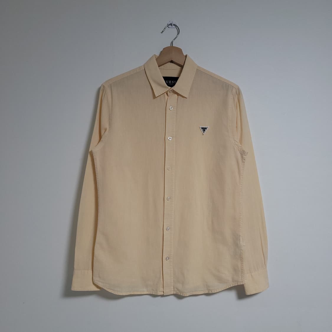 (M) GUESS 게스 긴팔 남방 셔츠 마면 혼방 상품이미지1