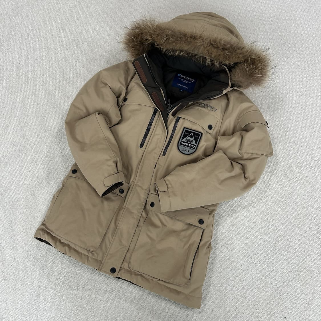 디스커버리 익스페디션 베이지 패딩 점퍼 s 상품이미지1