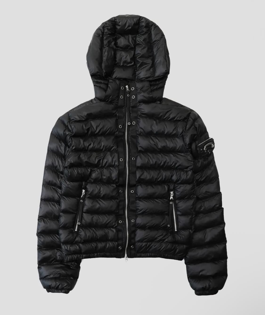 배드블러드 바이퍼31-1 라이트웨이트 후드 푸퍼 - 블랙 상품이미지1