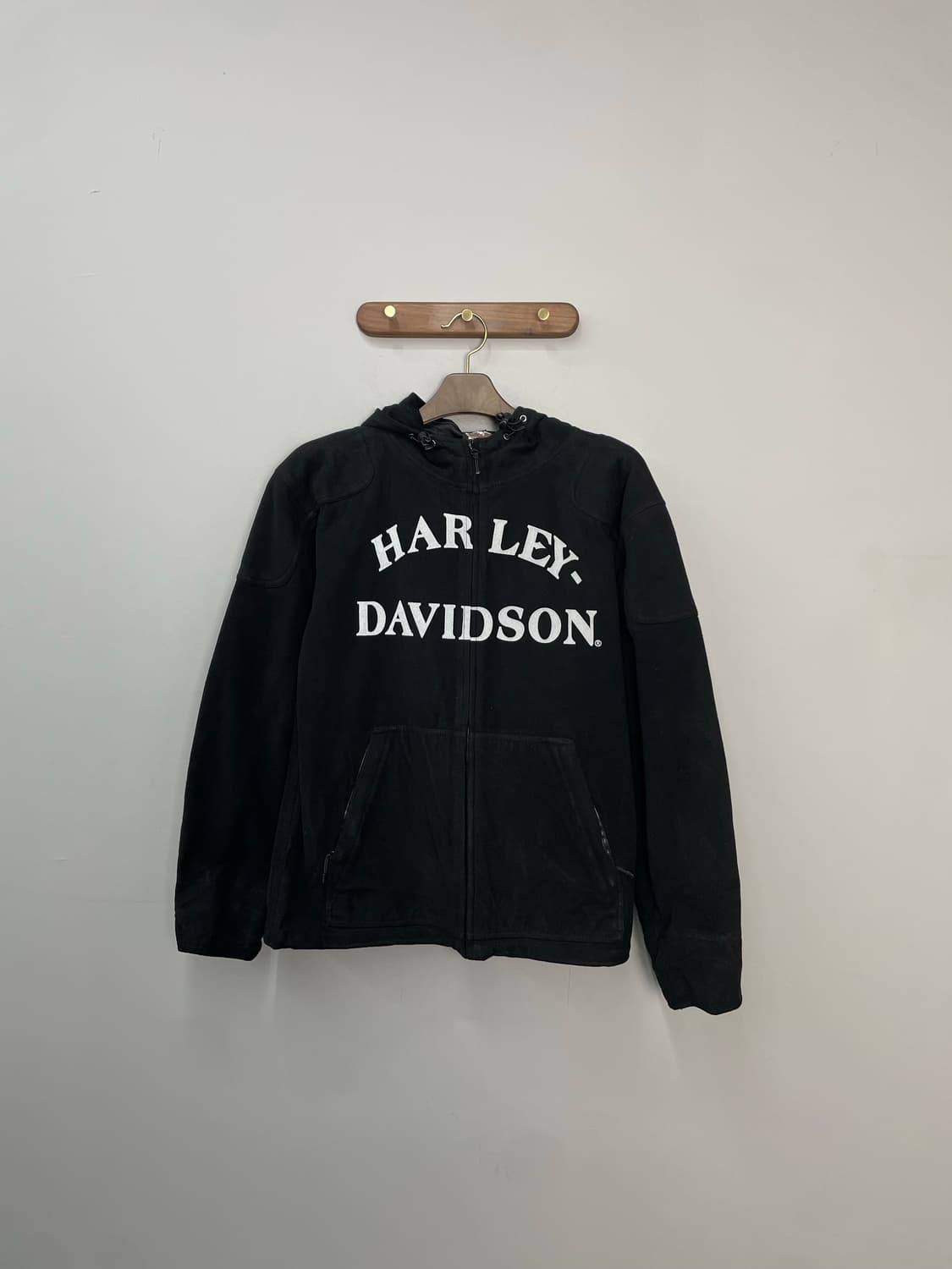 할리 데이비슨 블랙 후드 라이딩 자켓 H1926 상품이미지2