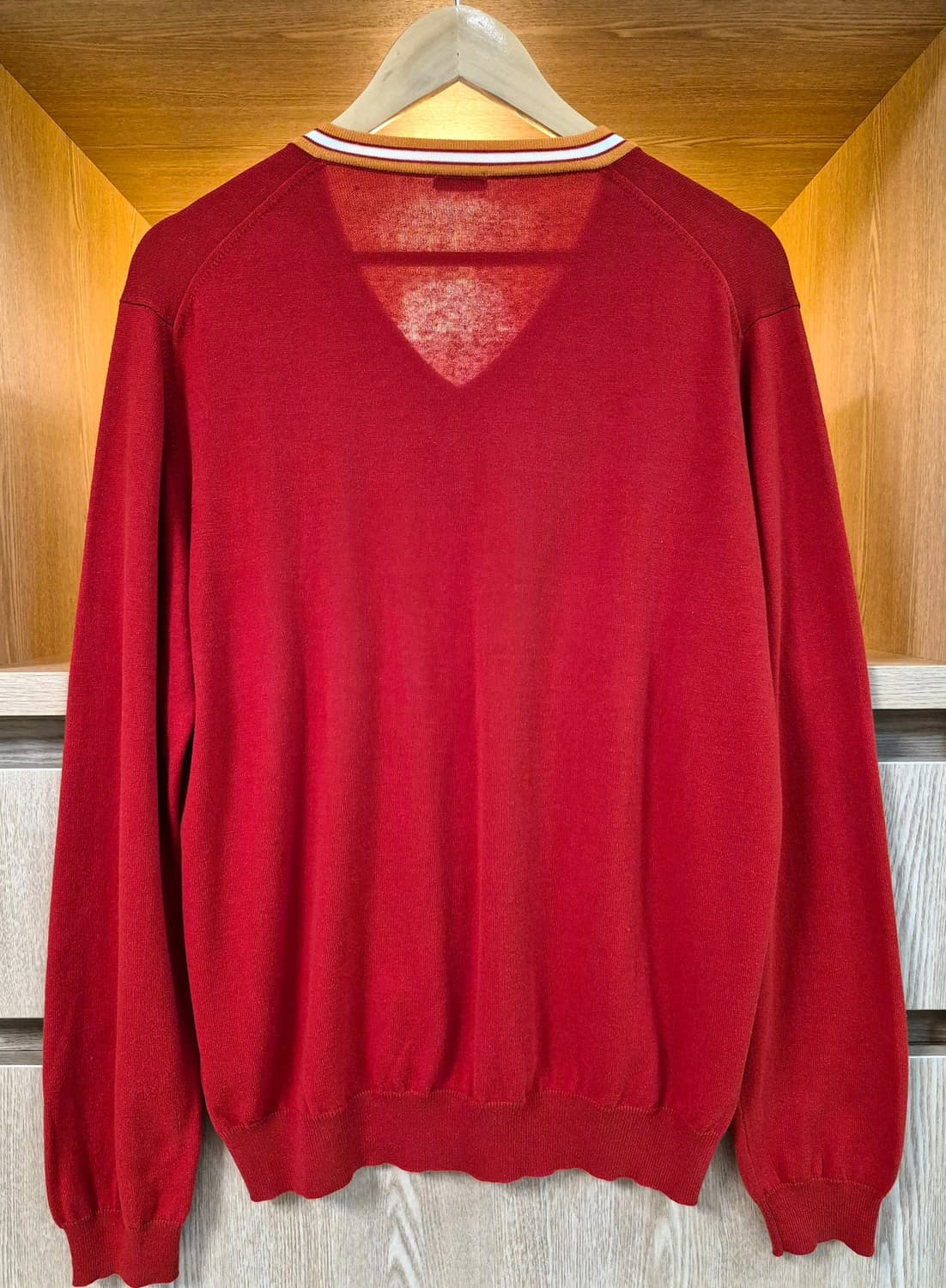 malo Cotton V-Neck Striped Knit (50) 상품이미지2