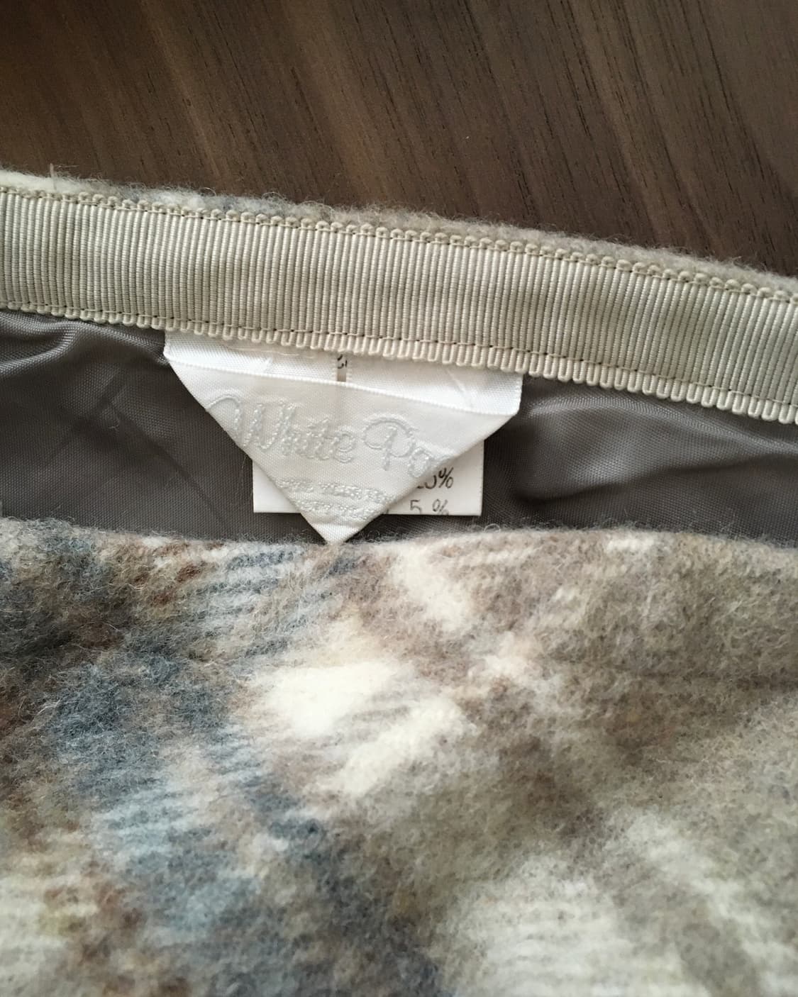 VTG Plaid Mohair Skirt 상품이미지3