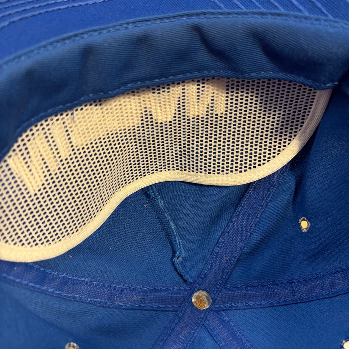 80s Made in USA 빈티지 닛산 레이싱 트러커 매쉬 볼캡 모자  상품이미지9