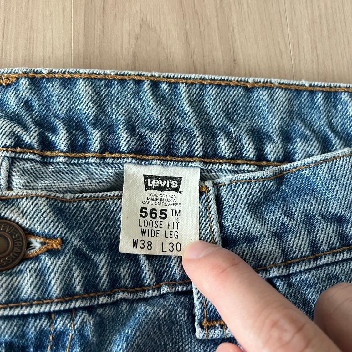 [38X30] 90s 빈티지 리바이스 565 made in usa 상품이미지2