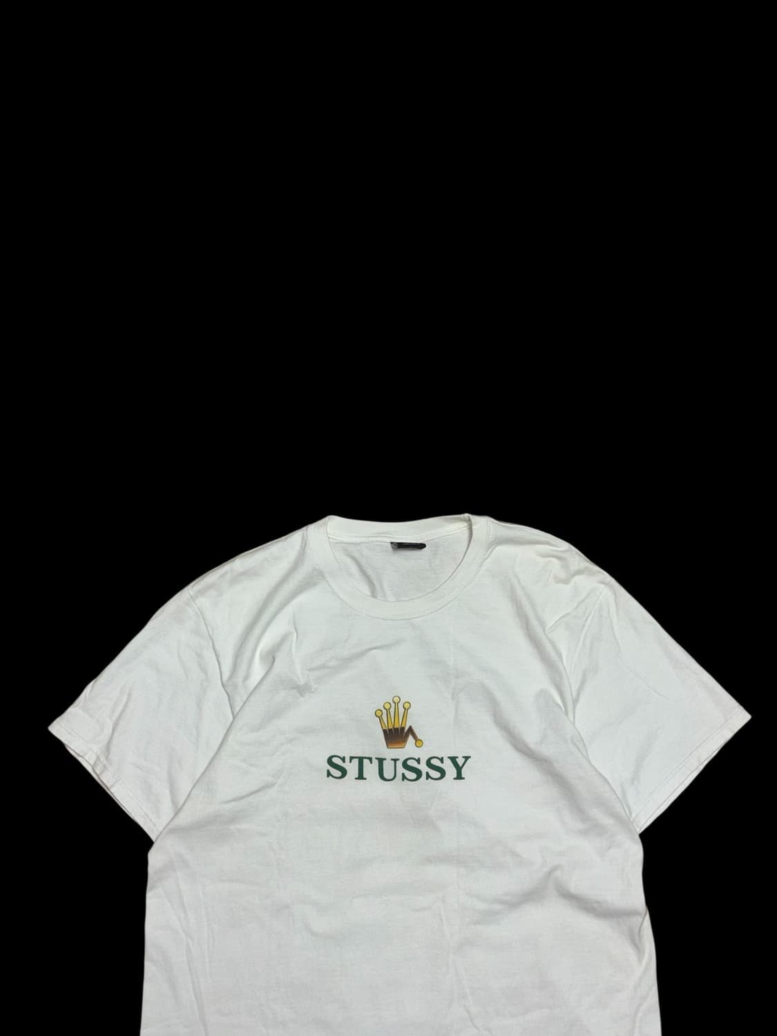 스투시 크라운 화이트 티셔츠 (롤렉스 느낌) 상품이미지3