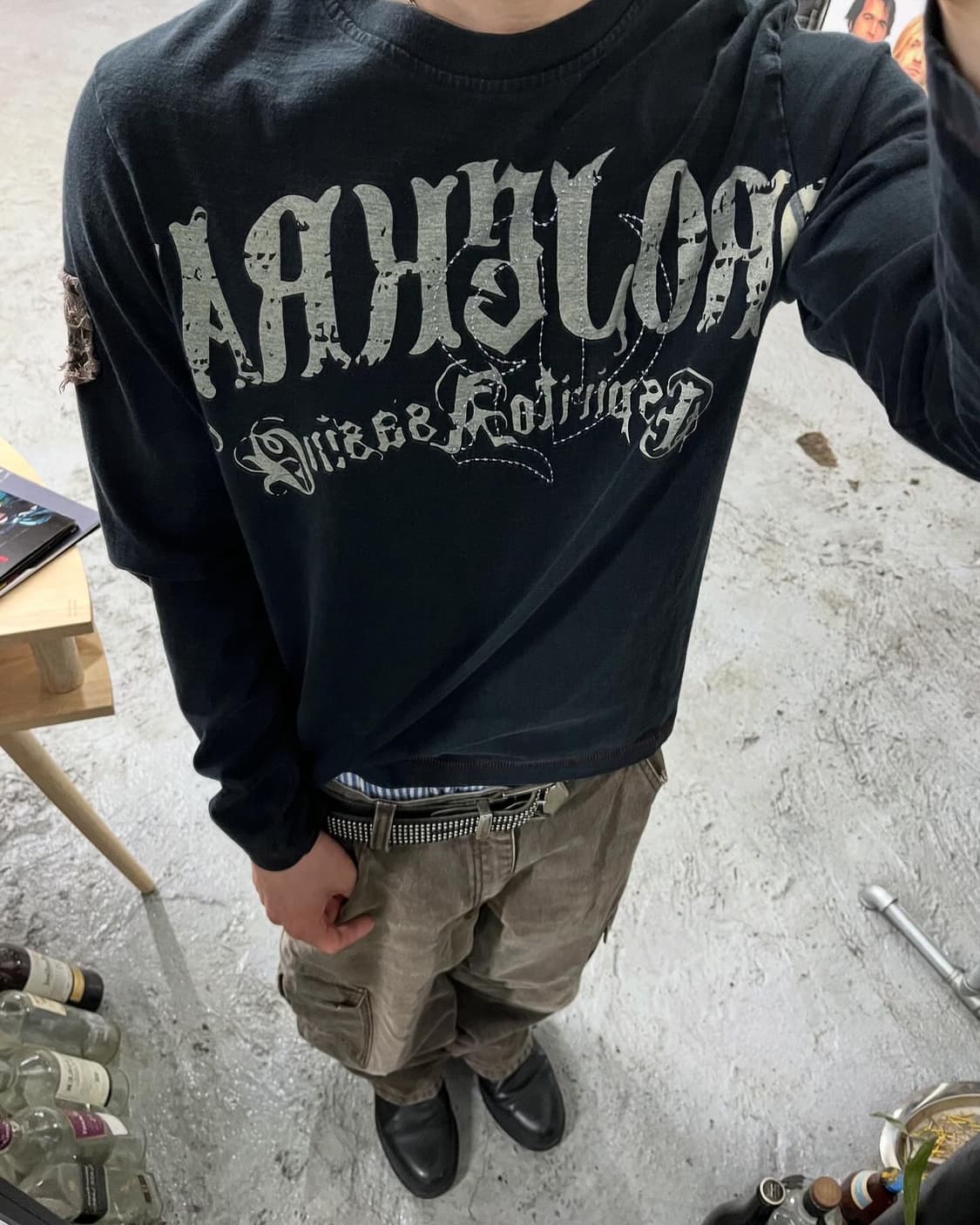 Projek Raw grunge long tee 상품이미지2