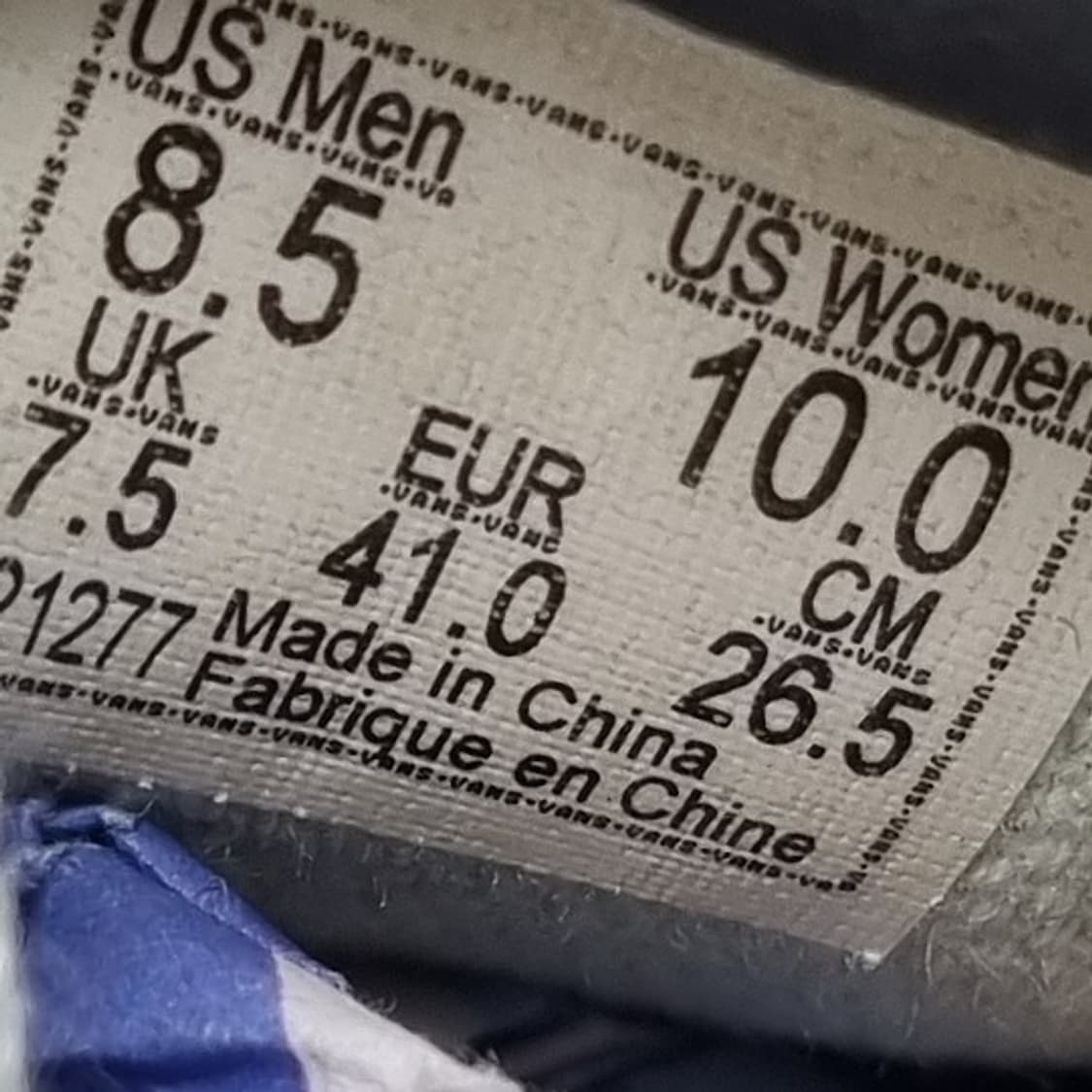 반스 스타일29 남성스니커즈265 상품이미지6