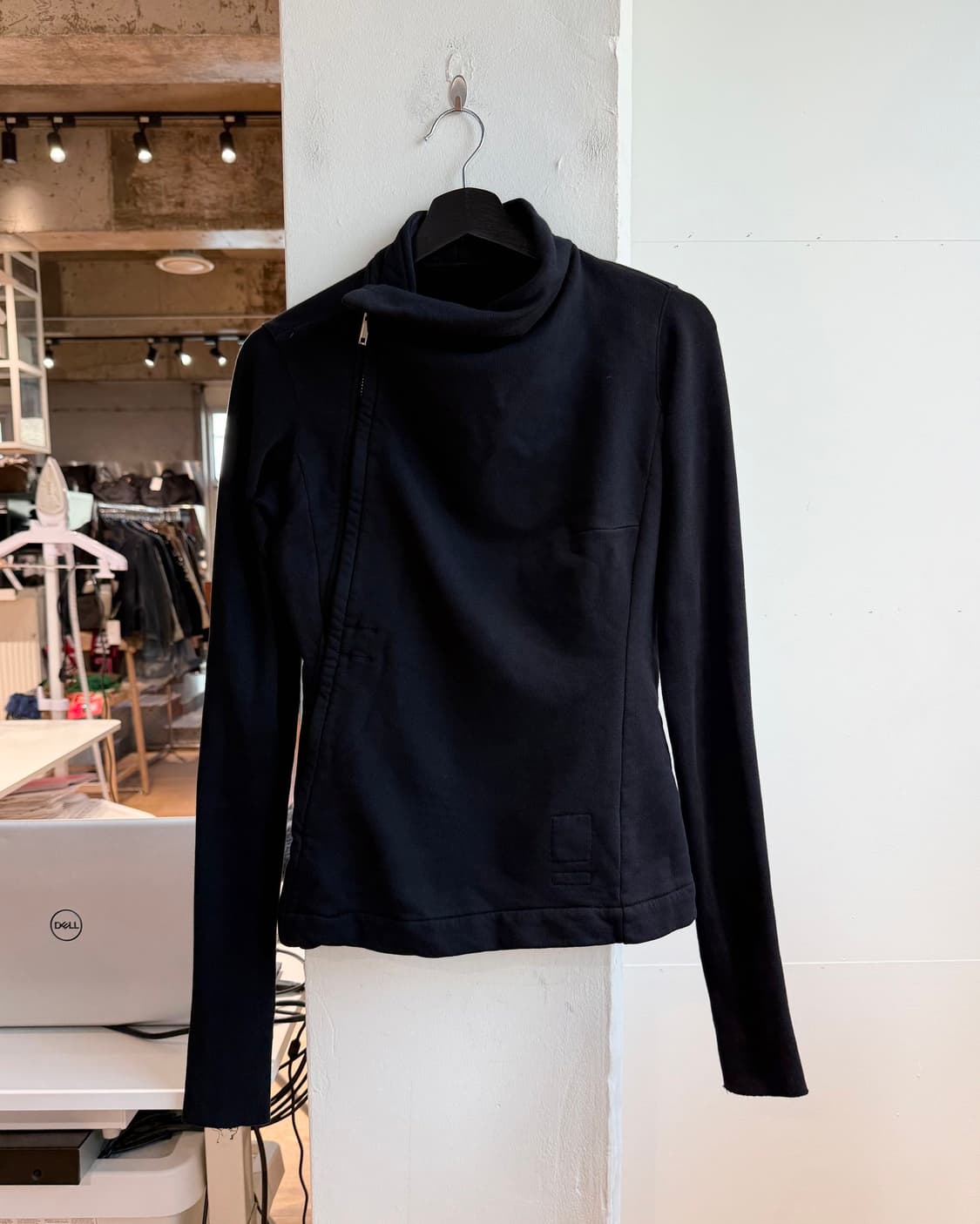 릭 오웬스 다크쉐도우 블랙 사선집업 자켓  상품이미지2