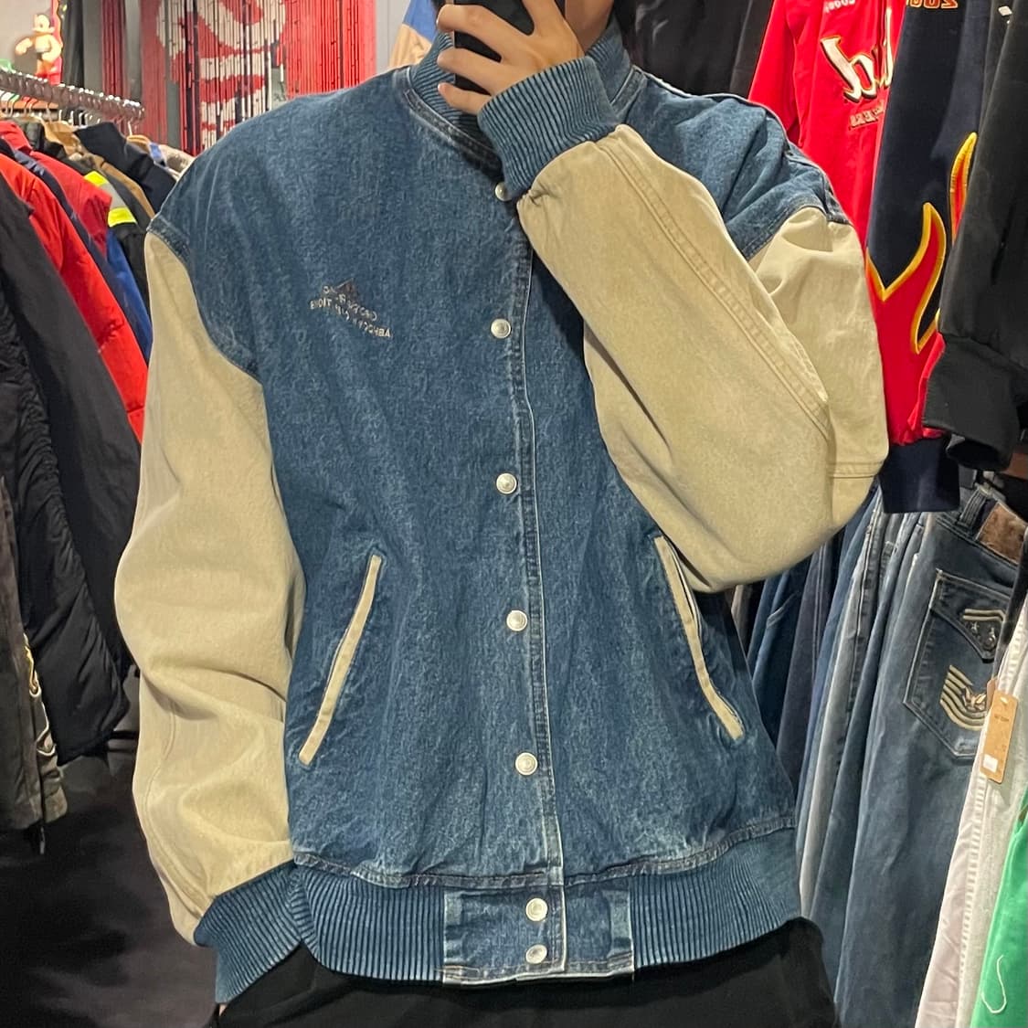 [IM] VTG 데님 바시티자켓 상품이미지1