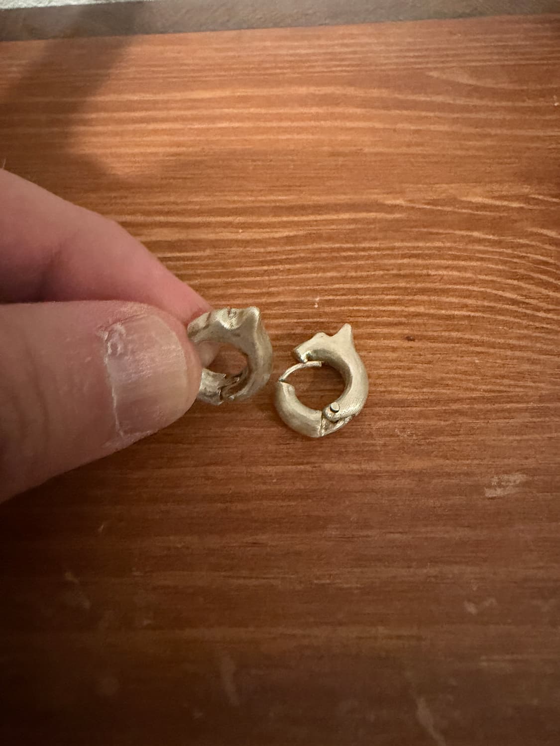 밴액트실버 two pointed earring 상품이미지3