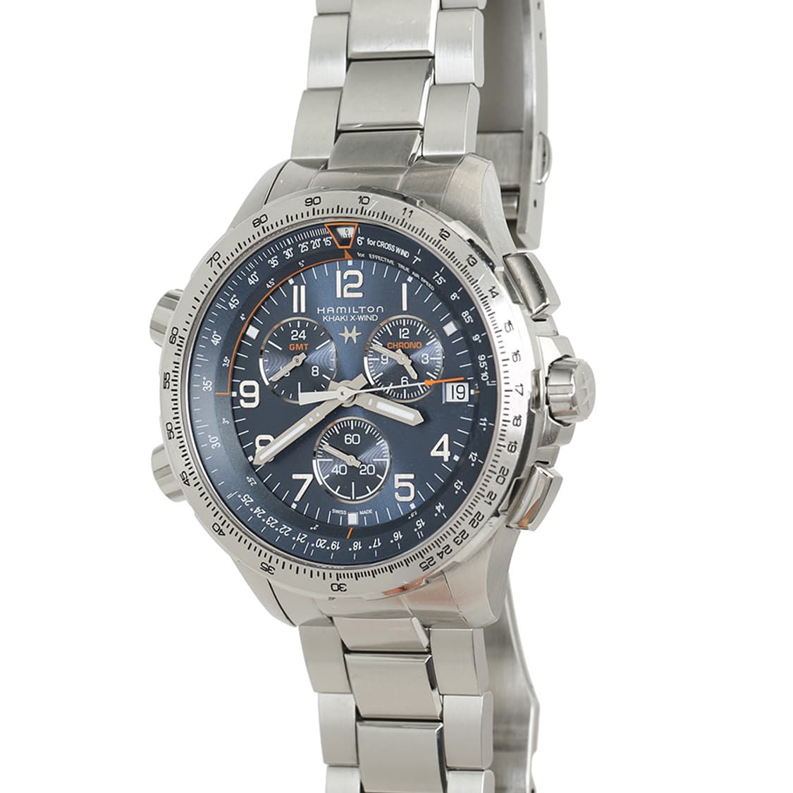 해밀턴 카키 에비에이션 워치 X-Wind GMT 크로노그래프 시계 H77 상품이미지4
