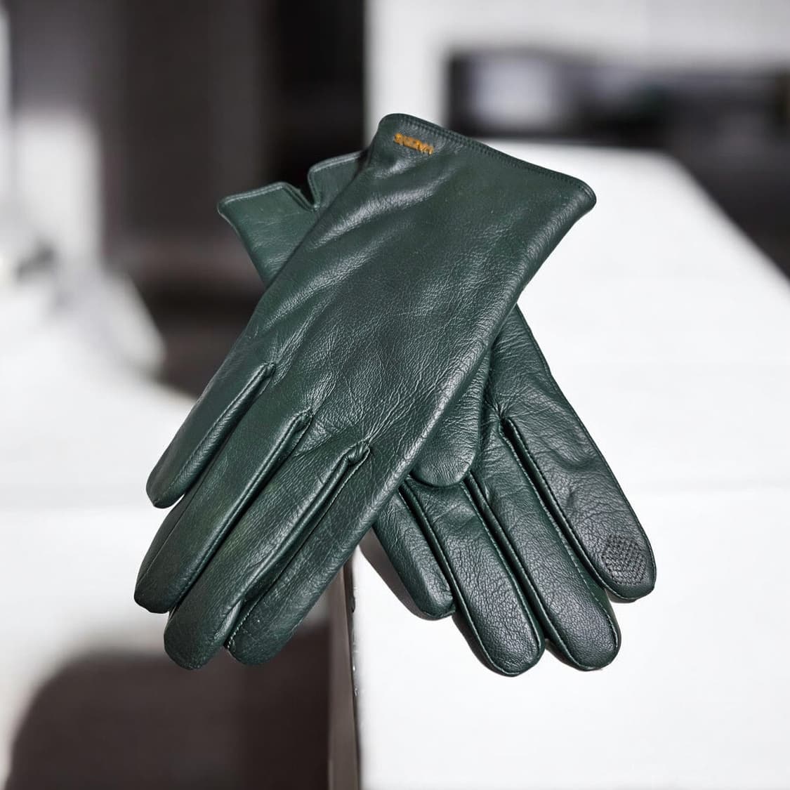 헤지스 여성 양가죽 스마트터치 장갑 딥그린 | 상태좋음 | 가격인하 상품이미지2