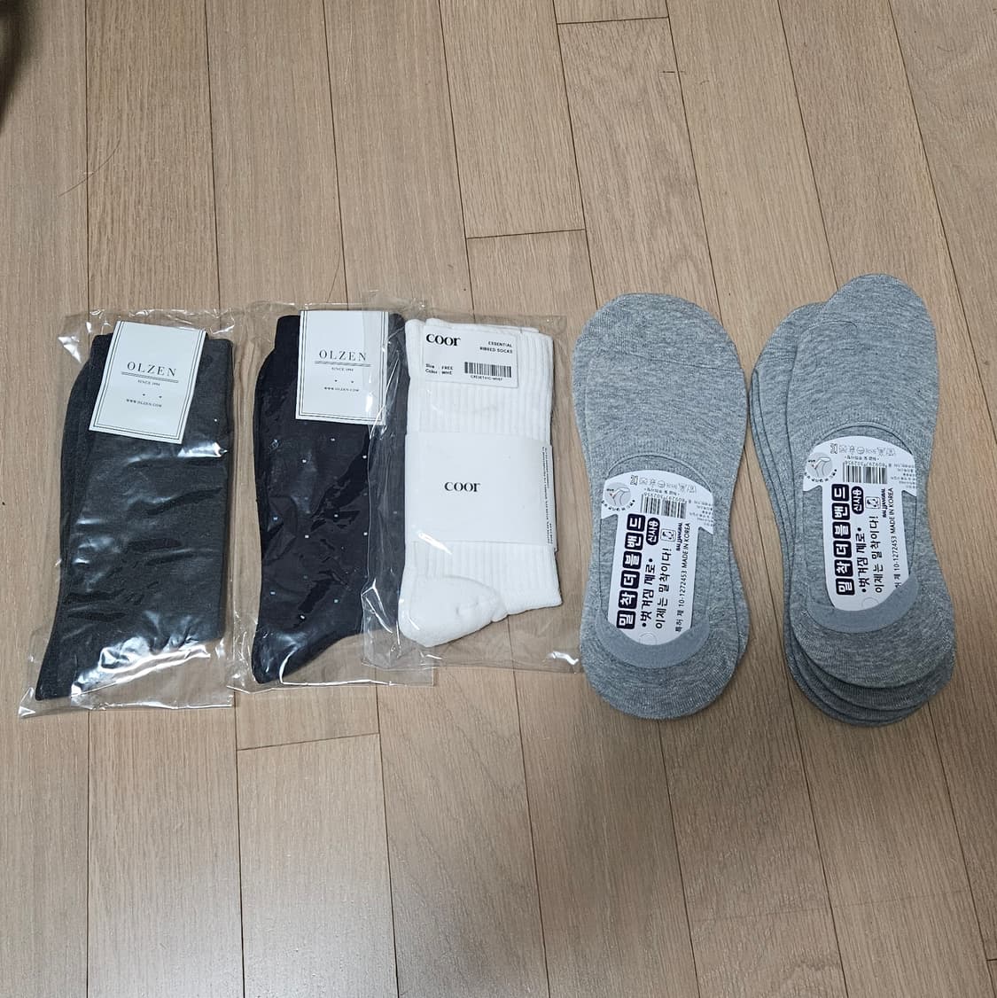 올젠, 쿠어 등 남성 양말 11켤레 새상품 일괄 상품이미지1