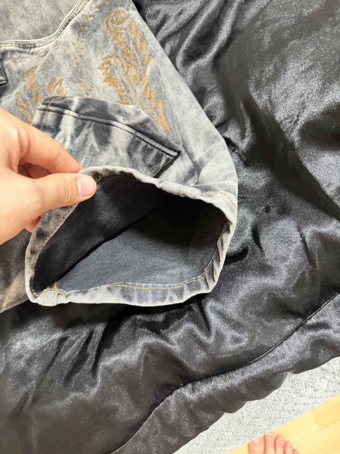 [30] Y/project 와이프로젝트 카우보이 커프스 흑청 상품이미지8