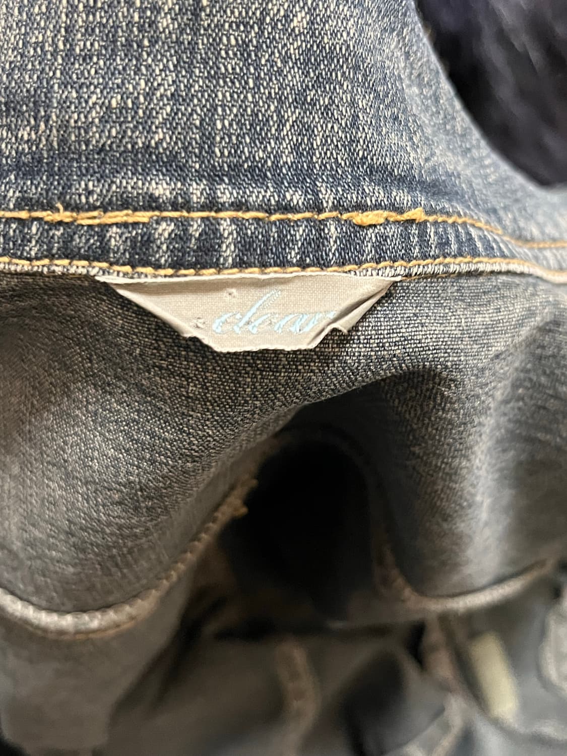 빈티지 워싱 크롭 청자켓 상품이미지5