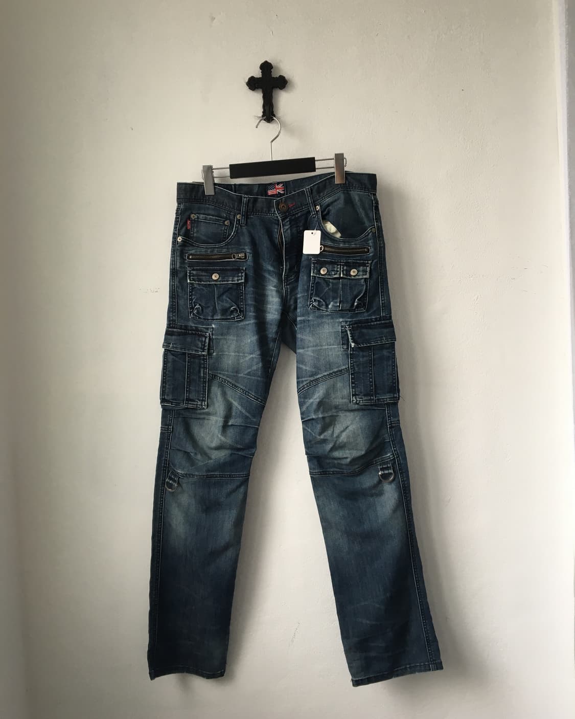 Washing denim cago pants 상품이미지1
