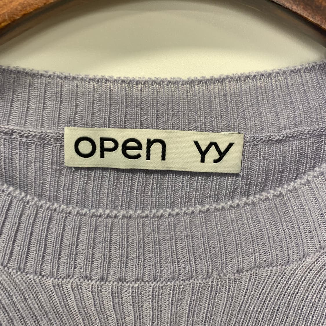 오픈와이와이 골지 니트 탑 상품이미지5