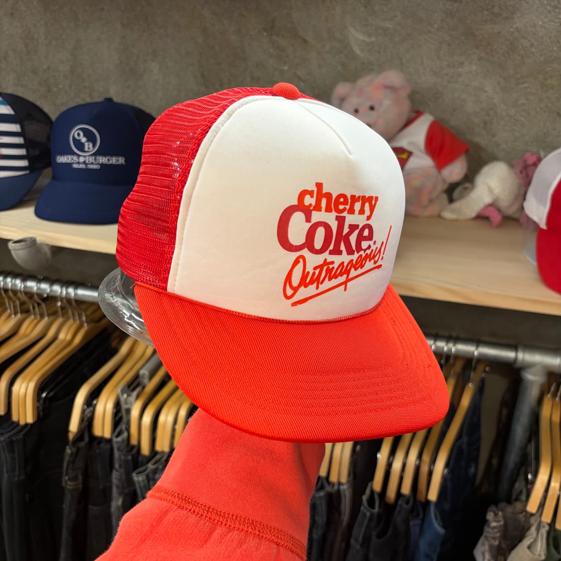 90s USA 빈티지 체리콕 굿즈 트러커 매쉬 볼캡 모자  상품이미지3
